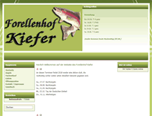 Tablet Screenshot of forellenhof-kiefer.de